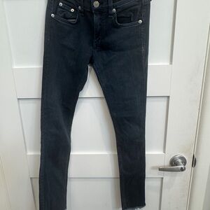 Rag & Bone Dark Gray Skinny Jeans size 25